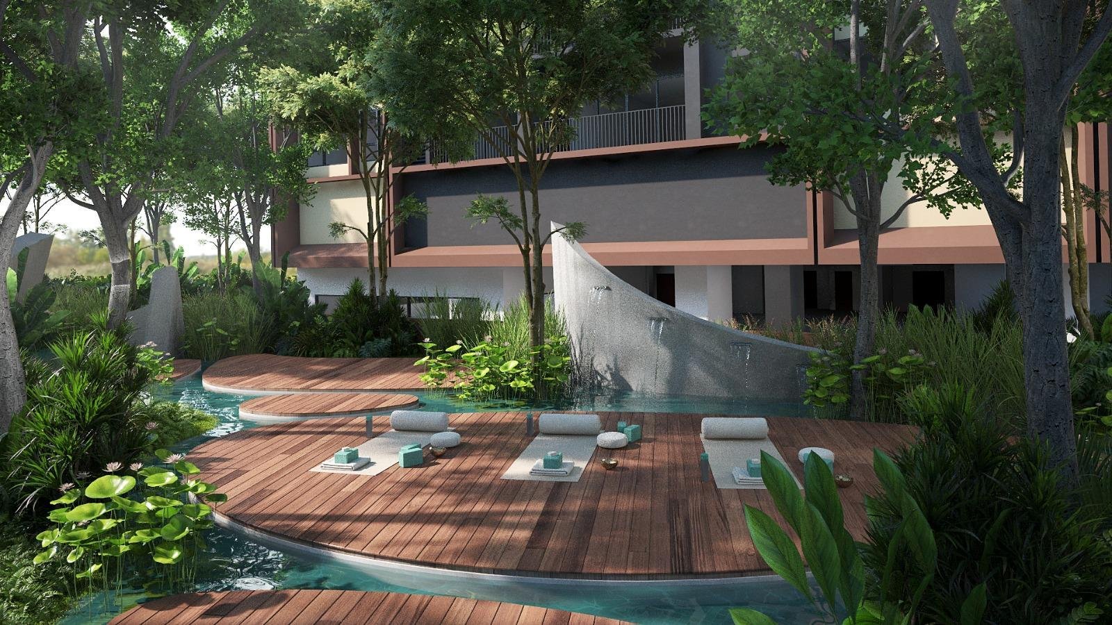 AOSIS Mont Kiara The Lily Pad wellness deck artist impression