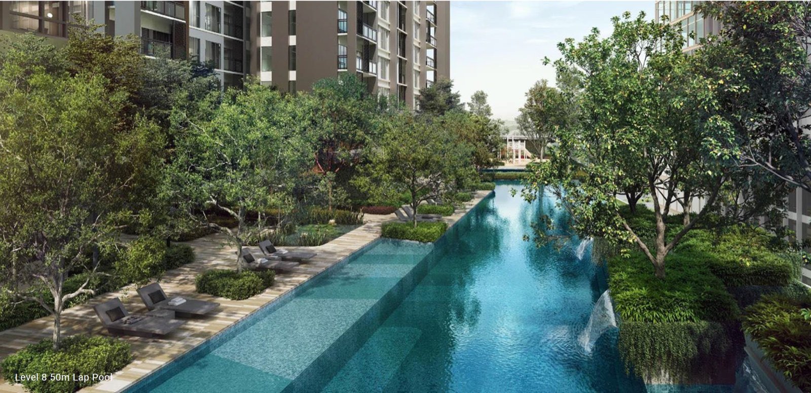 Enlace Suites lap pool artist impression