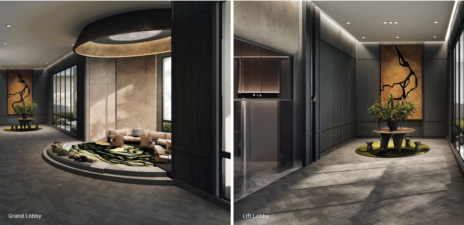 Enlace Suites lobby artist impression