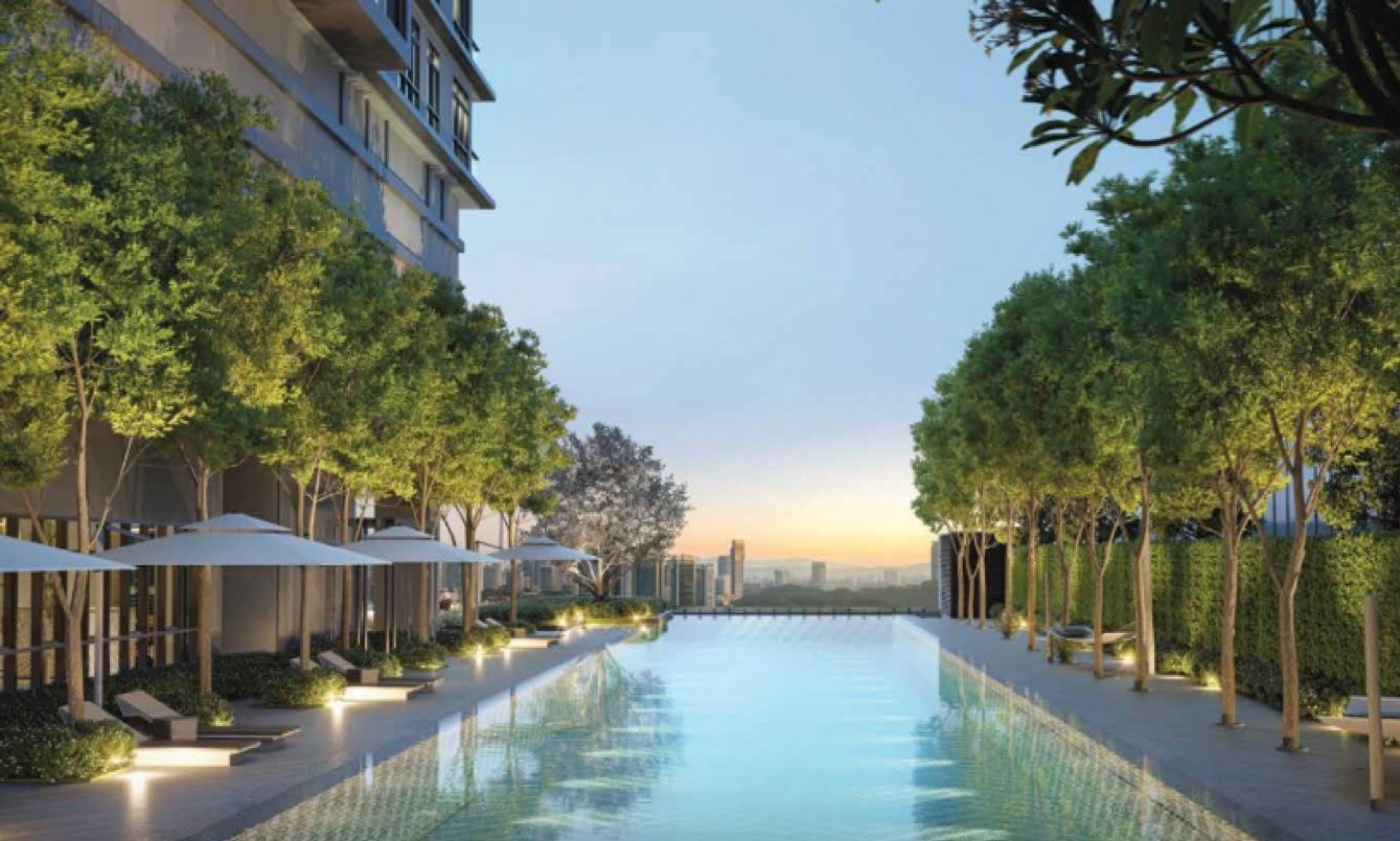 Khaya Residences infinity pool artist impression