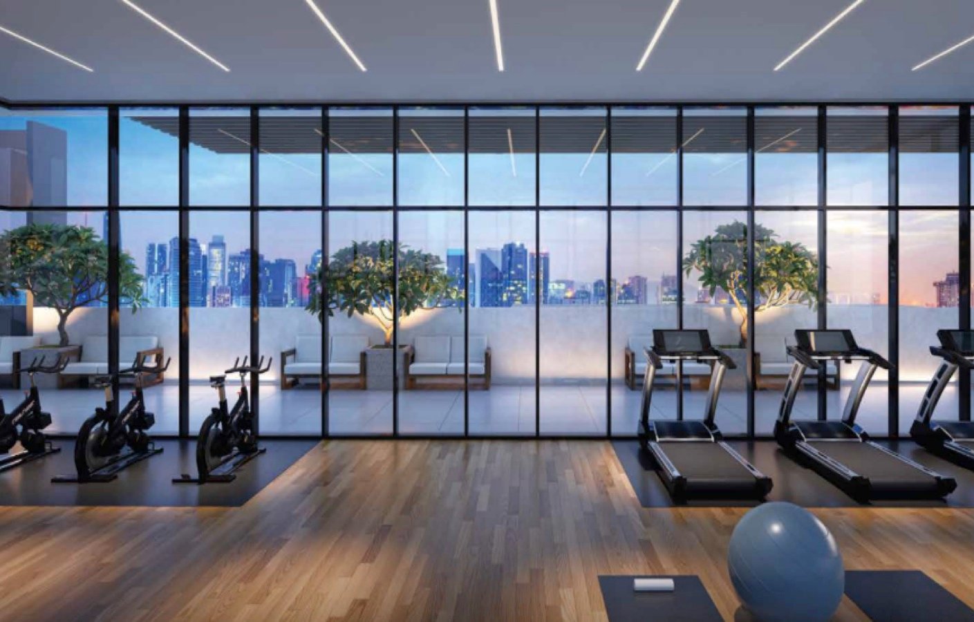Khaya Residences sky gym artist impression
