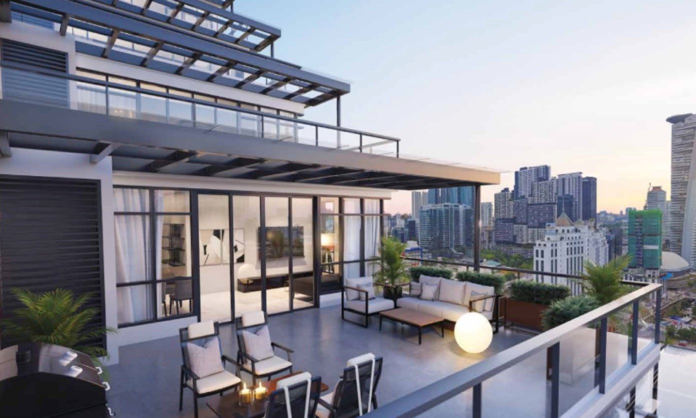 Khaya Residences sky terrace artist impression