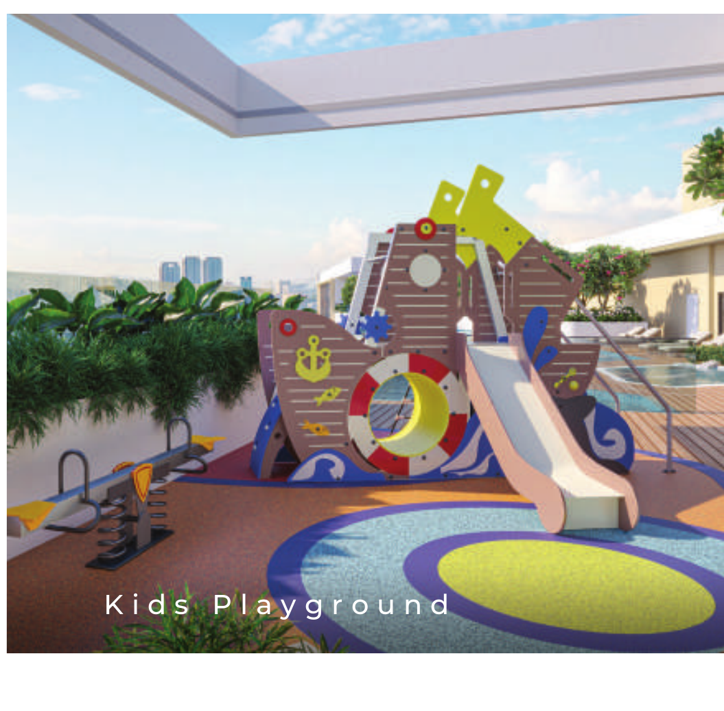 Majestic Kiara Reserve children’s playground beside the pool artist impression