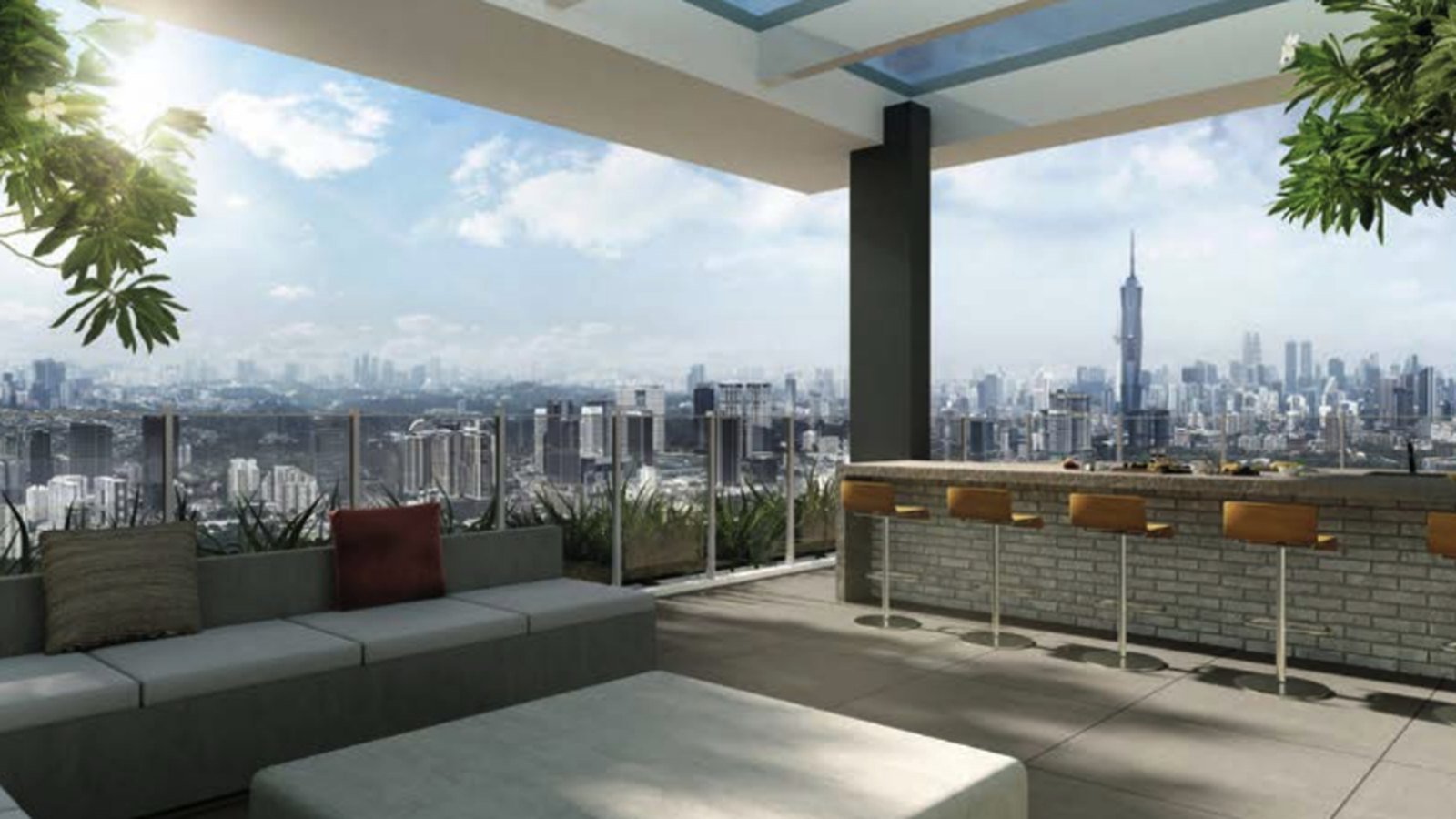 THE ATAS sky lounge artist impression